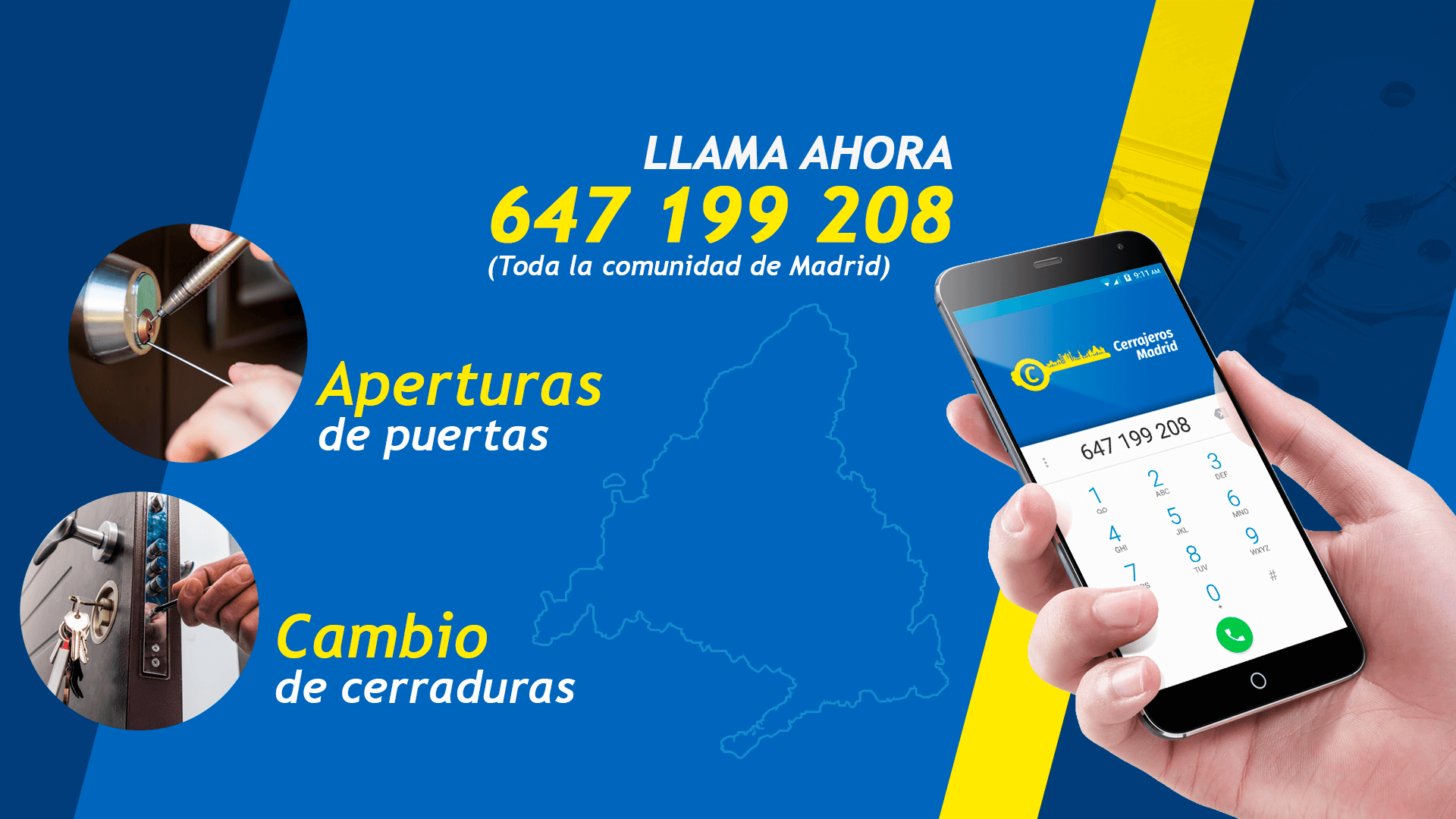 Cambio de cerraduras Acacias